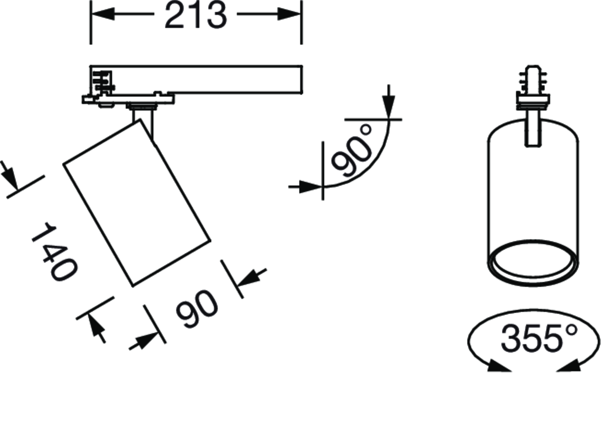 Spot 31, 40°, ON/OFF Multilumen, Ø90, traffic white (RAL 9016) | SITECO