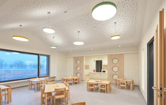 Day care center with modern lighting